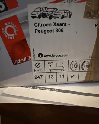 Dischi Peugeot 306 compatible con modello 206