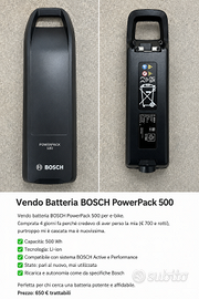 Batteria BOSCH PowerPack 500