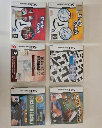 Lotto 6 giochi nintendo ds