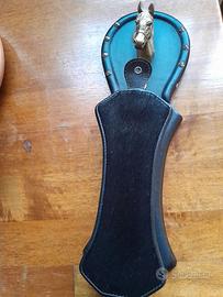 Spazzola per abiti anni 70 in pelo di cavallino