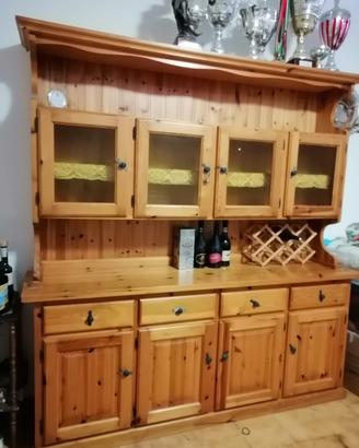 Gredenza in legno di pino