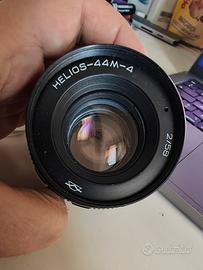 Helios 58mm F2 lente m42 swirly bokeh