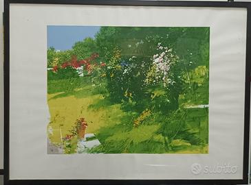 Antonio Pedretti litografia materica  65 x 87