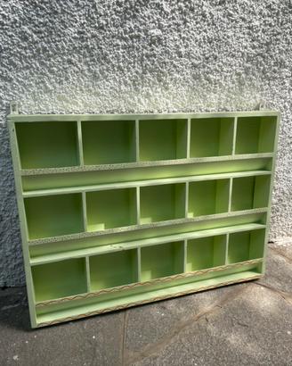 Bacheca armadietto portaoggetti vintage