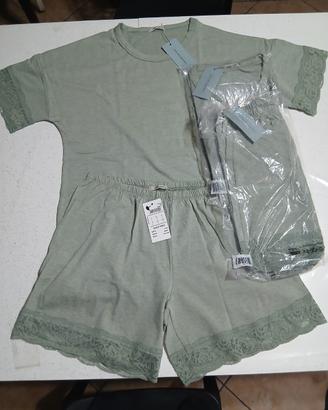 set pz 2 t-shirt +pz 2 short intimissimi
