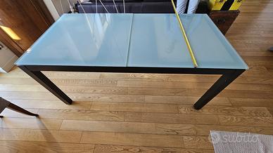 Tavolo in vetro allungabile Cargo Hi Tech Milano