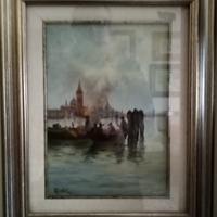 piccolo quadro con cornice firmato