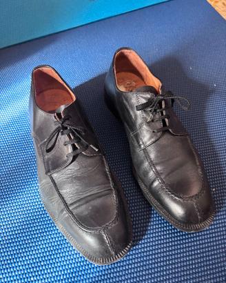 Scarpe uomo Dasthon nere in vera pelle taglia 42