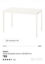 Tavolo allungabile IKEA Vihals