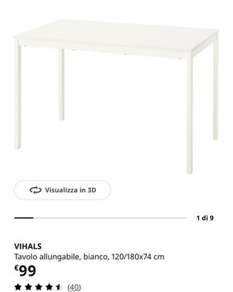 Tavolo allungabile IKEA Vihals