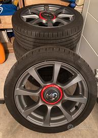 4 Cerchi Fiat 500 Abarth - pneumatici 195/45/R16