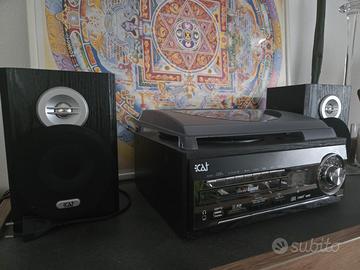 Gira dischi, lettore CD e cassette e radio