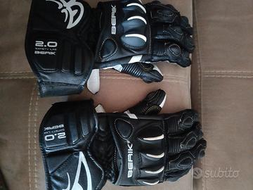 guanti racing in pelle 