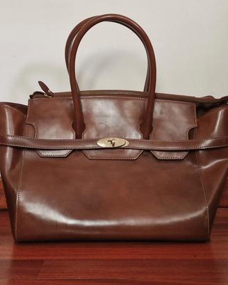 Borsa shopping in vera pelle Anna Cecere.
