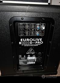 coppia sub woofer beringer eurolive b1120d