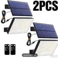 2 Lampade solare da esterno con sensore di mov.