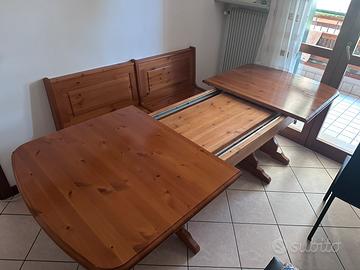 Tavolo con panca