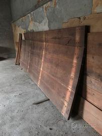 Tavolame in larice e abete ex tavoli da telonista.