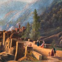 Quadro dipinto antico Olio Su Tela Dell 800

Ottim