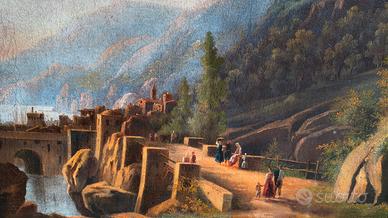 Quadro dipinto antico Olio Su Tela Dell 800

Ottim