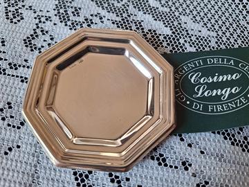 Piattino ottagonale in argento 925 Cosimo Longo