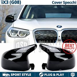 CALOTTE SPECCHIETTI per Bmw iX3 G08 Nero Lucido