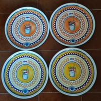 Set di 4 piatti da pizza brandizzati Nuovi