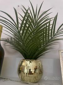 Vaso con palma Finta