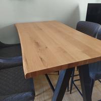 Tavolo stile industriale con 4 sgabelli