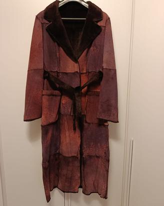 Cappotto lapin viola - primavera autunno