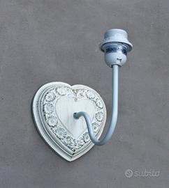 Coppia lampade shabby chic 