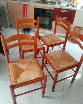  Sedie impagliate da cucina