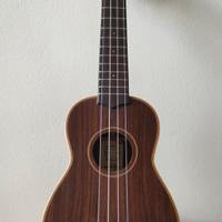 Ukulele in legno mogano