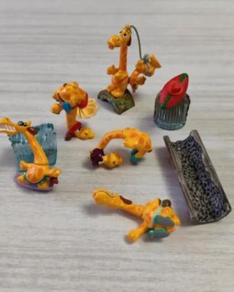 Super Giraffe Kinder sorpresa  1999.Set 7 pezzi.