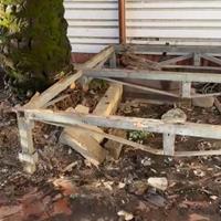 Struttura in ferro zincato per pedana o altro