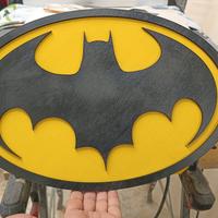 Logo in Legno di Batman largo 40 cm