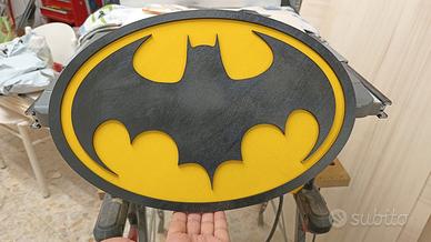 Logo in Legno di Batman largo 40 cm