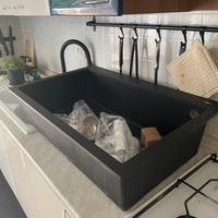 Lavello Elleci quadra 130 antracite opaco 79x50x21