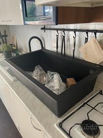 Lavello Elleci quadra 130 antracite opaco 79x50x21