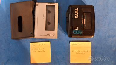 Lotto di 2 walkman da riparare I