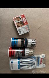 Set 12 pezzi NUOVI punte trapano, cavo, profilo