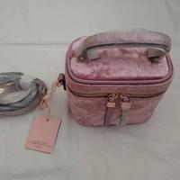 Borsetta rosa scamosciata Lamborghini Carpisa 