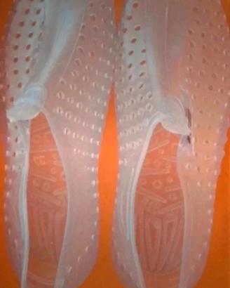  scarpette da scoglio trasparenti misura 37 nuove 