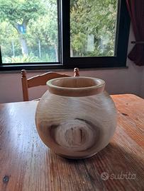 vaso in legno 