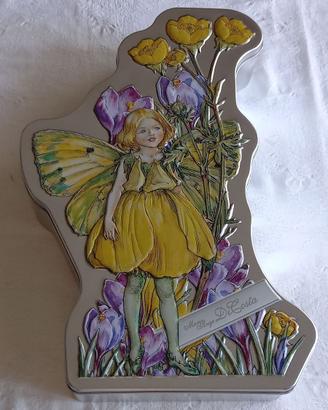 Scatola di latta vintage fata dei fiori Marie Ange