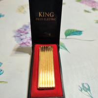 Accendino KING Piezo Electric Vintage Con Custodia