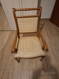 coppia Poltroncine in legno