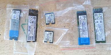 Stock (6 pezzi) SSD M.2 MVMe NGFF 128/256GB vari