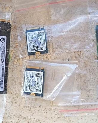 Stock (6 pezzi) SSD M.2 MVMe NGFF 128/256GB vari
