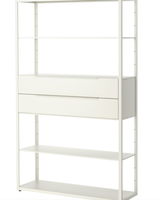 FJÄLKINGE Scaffale con cassetti bianco
